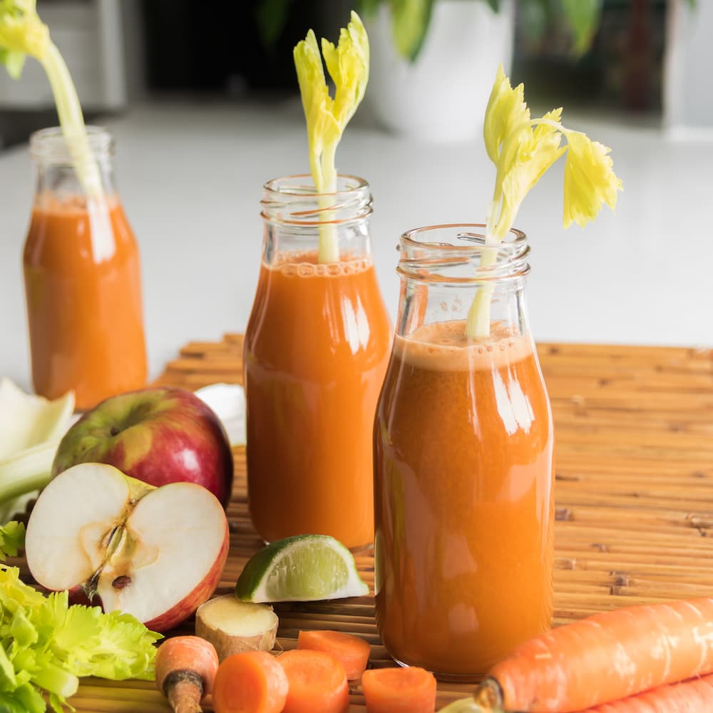 Carrot Celery And Apple Juice 