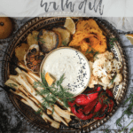 bowl of desilicious chutney recipe surrounded by roasted vegetables