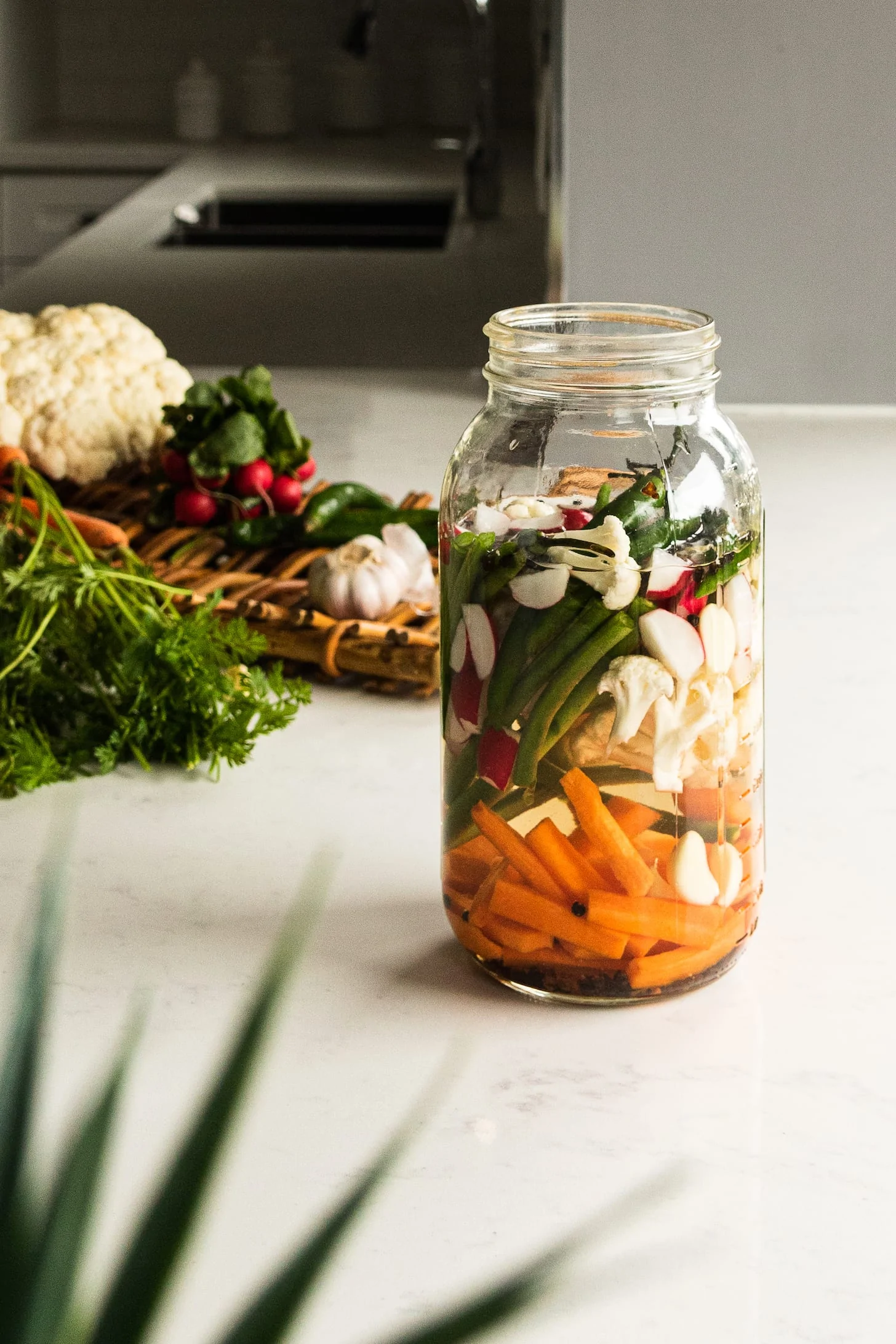 My kitchen counter always has jars filled with baking ingredients