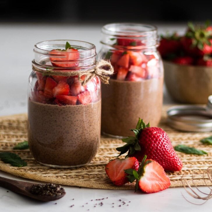 Chocolate Chia Pudding (in a mason jar!) - My Southern Sweet Tooth