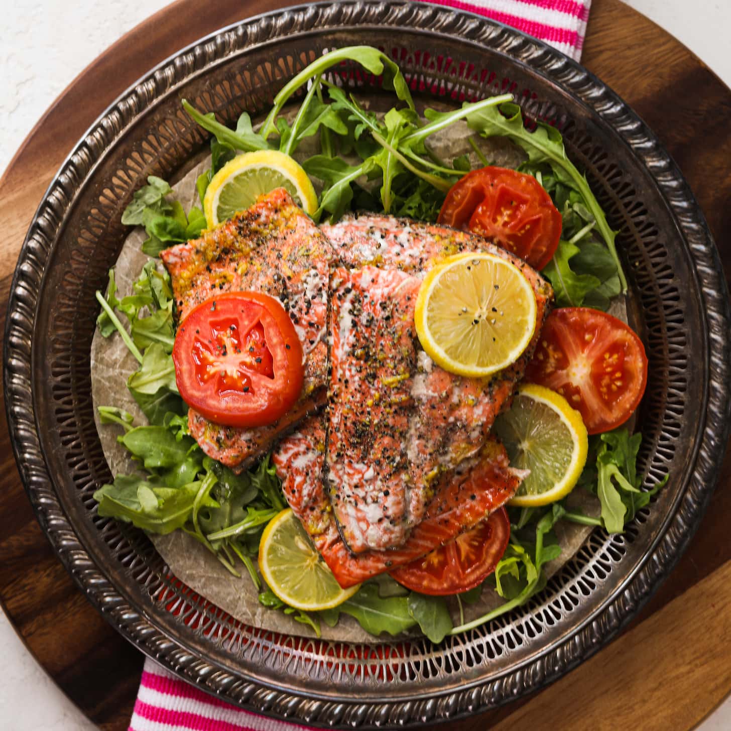 Easy Lemon Pepper Salmon Recipe Desi~licious Rd