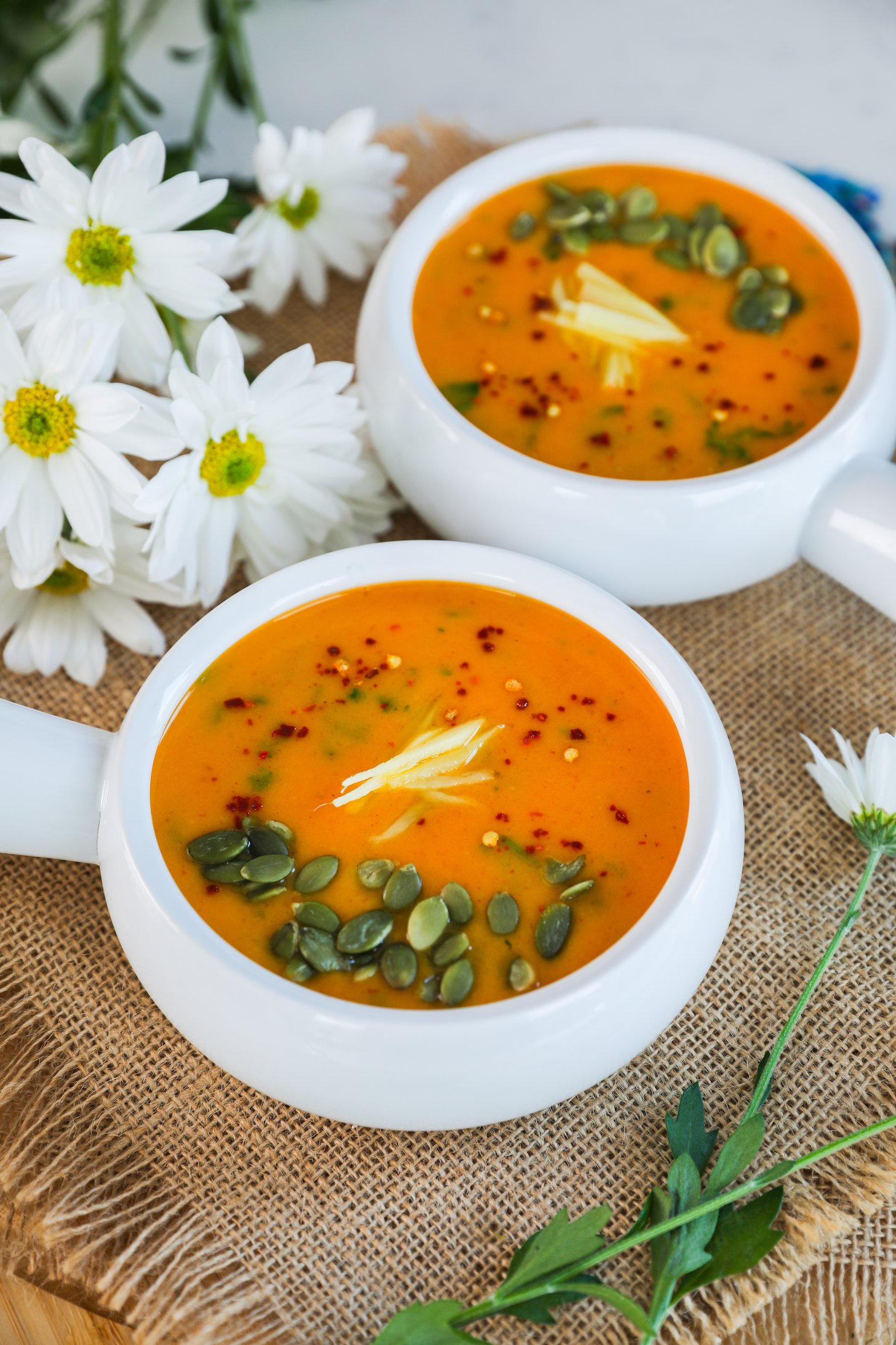 Carrot Ginger Soup Recipe » Dassana's Veg Recipes