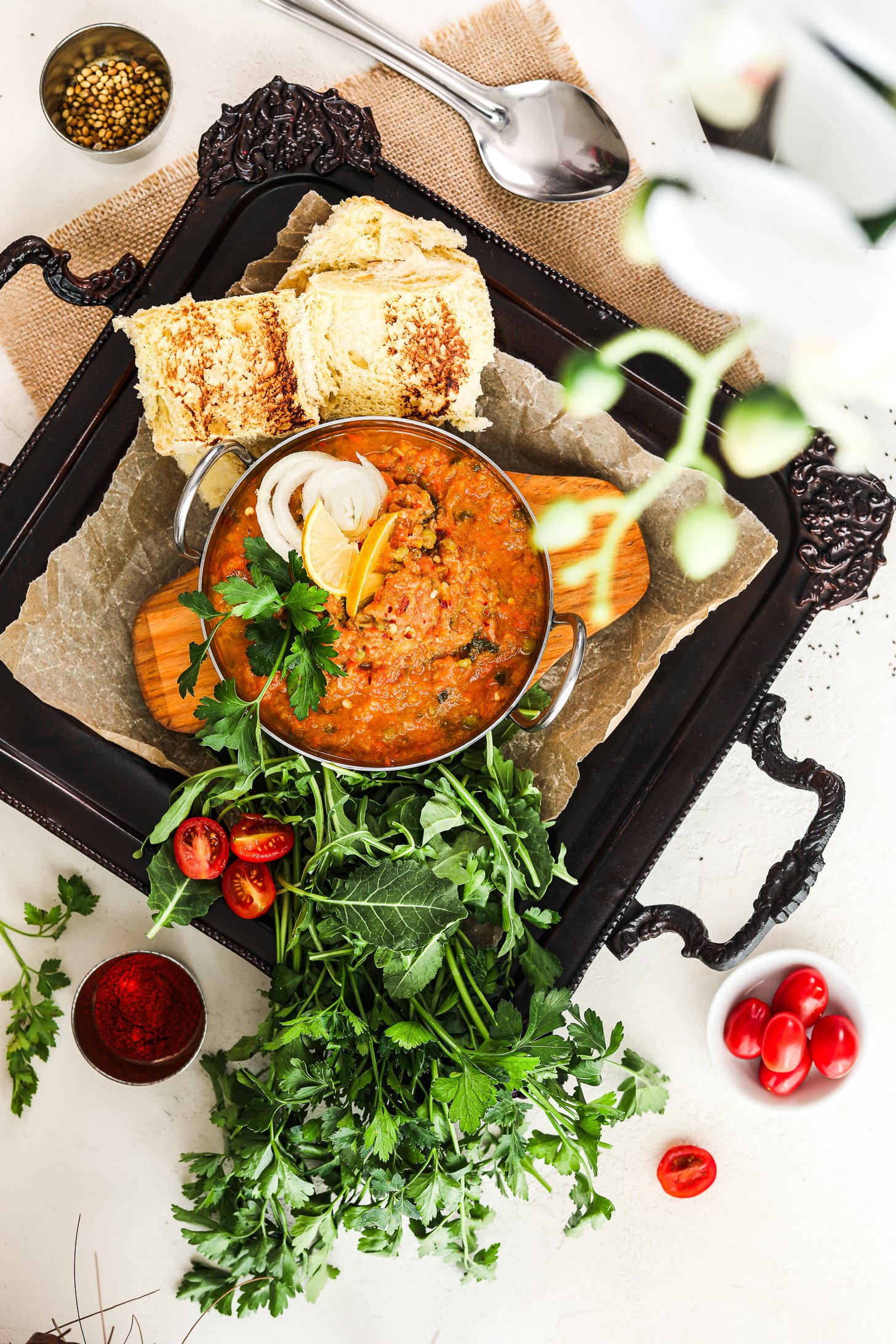 Healthier Homemade Pav Bhaji No Butter