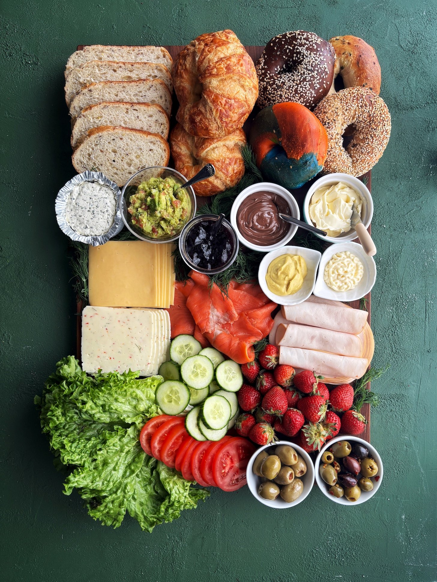 DIY sandwich charcuterie board